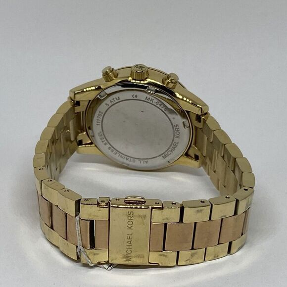 Michael Kors Ritz K6475 Women's Stainless Steel Analog Dial Quartz Watch WO553 - Picture 10 of 12